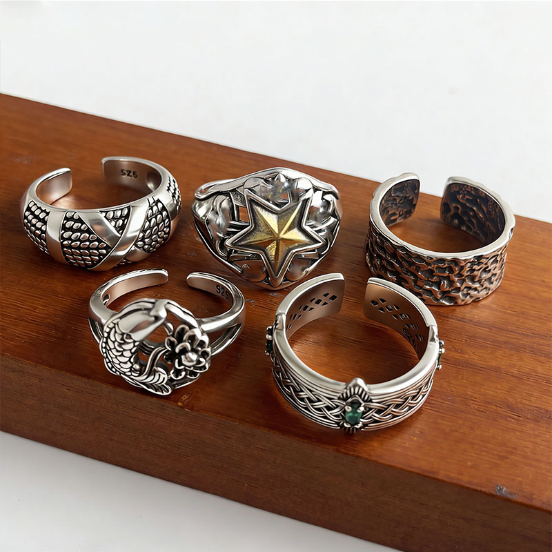 Couple Ring Set - Anelli in Argento Sterling 925 per