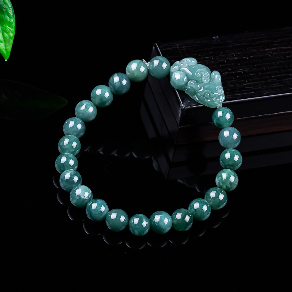 Jewelry & Watches Bench - Bracciale Pixiu in Giada Birmana Naturale,