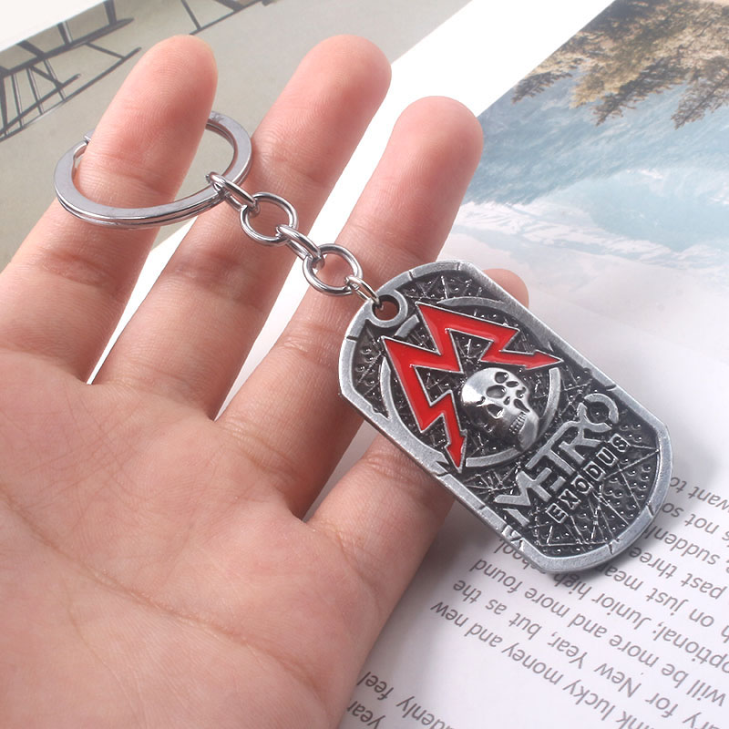 Mens Dog Tag Necklace - Gioco Metro Exodus 2033 Collana Pendenti