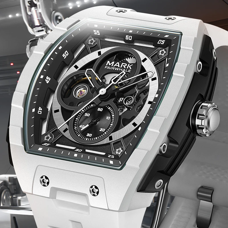 Automatic Watch Winder - Mark Fairwhale 6014 cinturino in caucciù