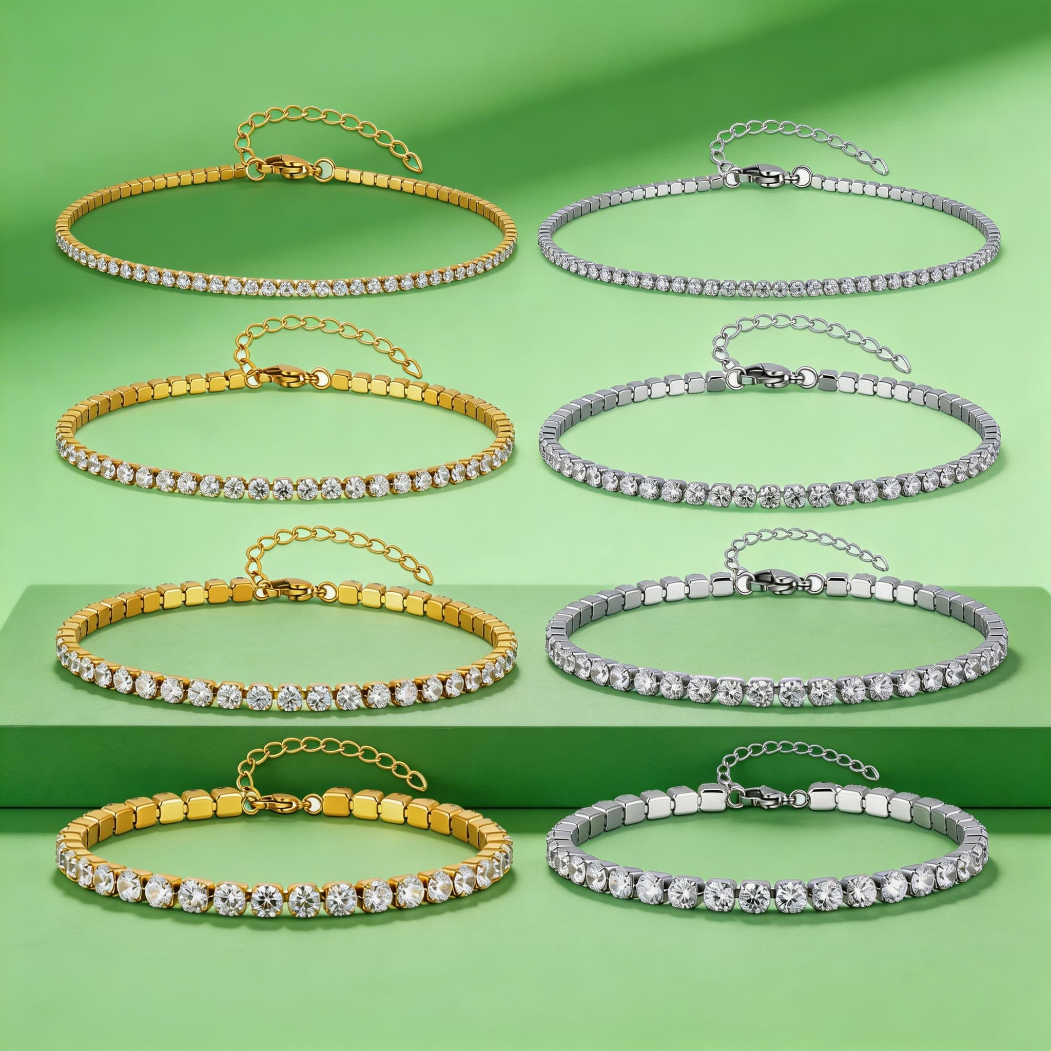 Jc Jewelry & Watches - Cavigliera Tennis di Lusso con Zirconi