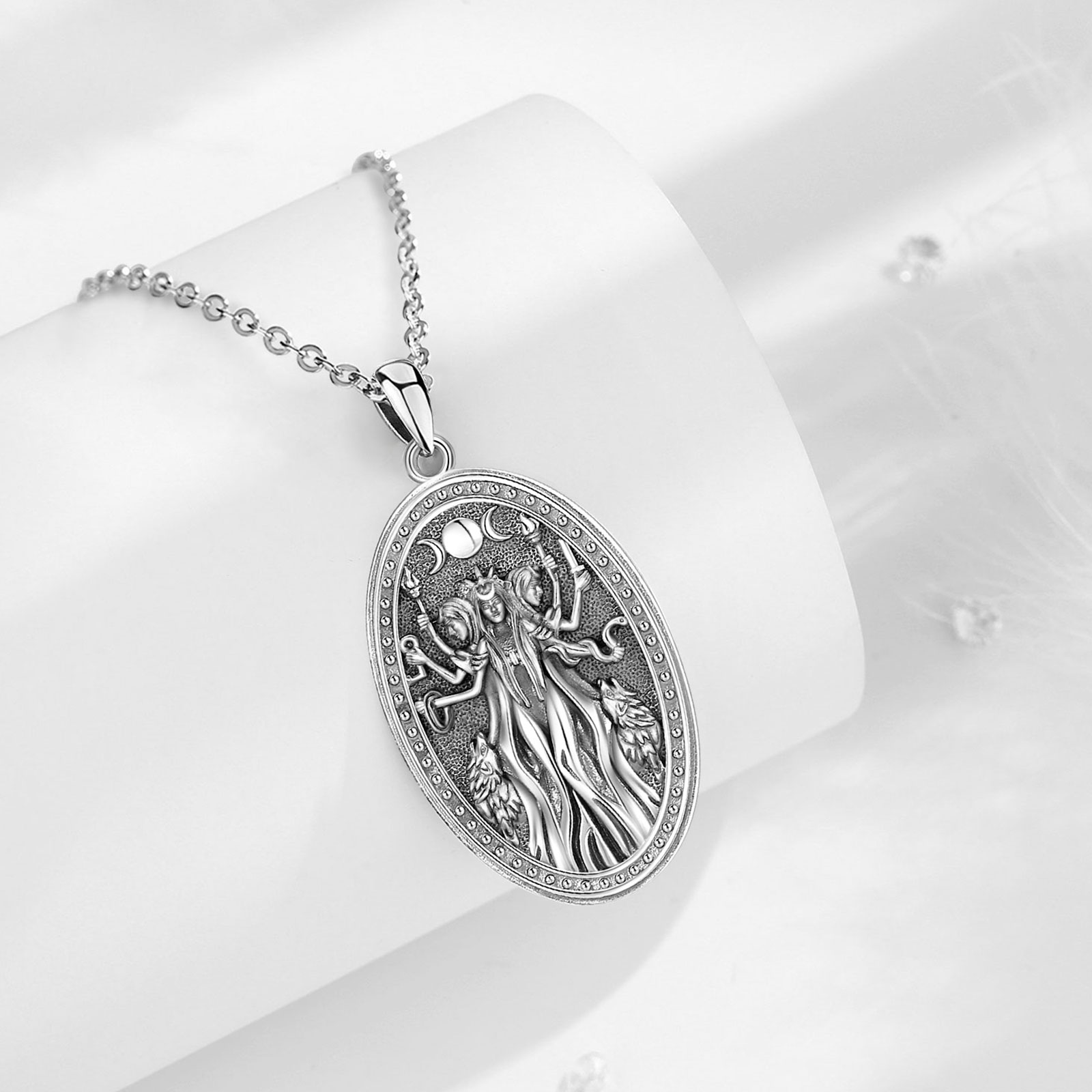 Eudora 925 Sterling Silver Tri - Mens Dog Tag Necklace recensione e prezzo