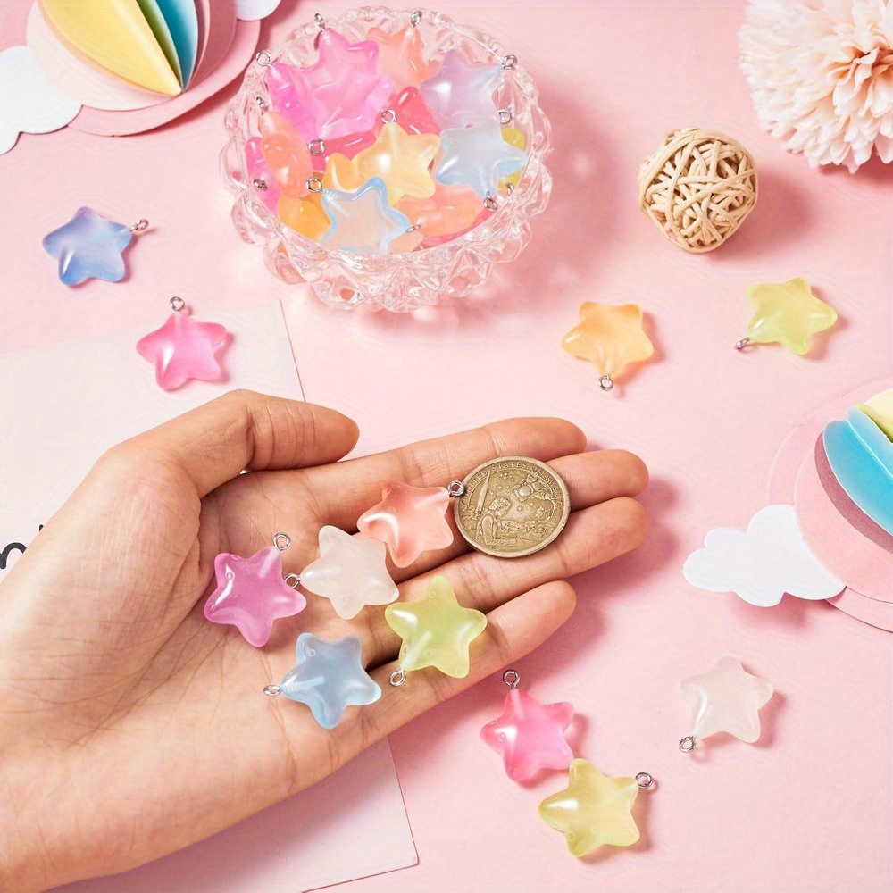 6/24/40 pezzi Ciondolo stella  - Moon Star Earrings recensione e prezzo