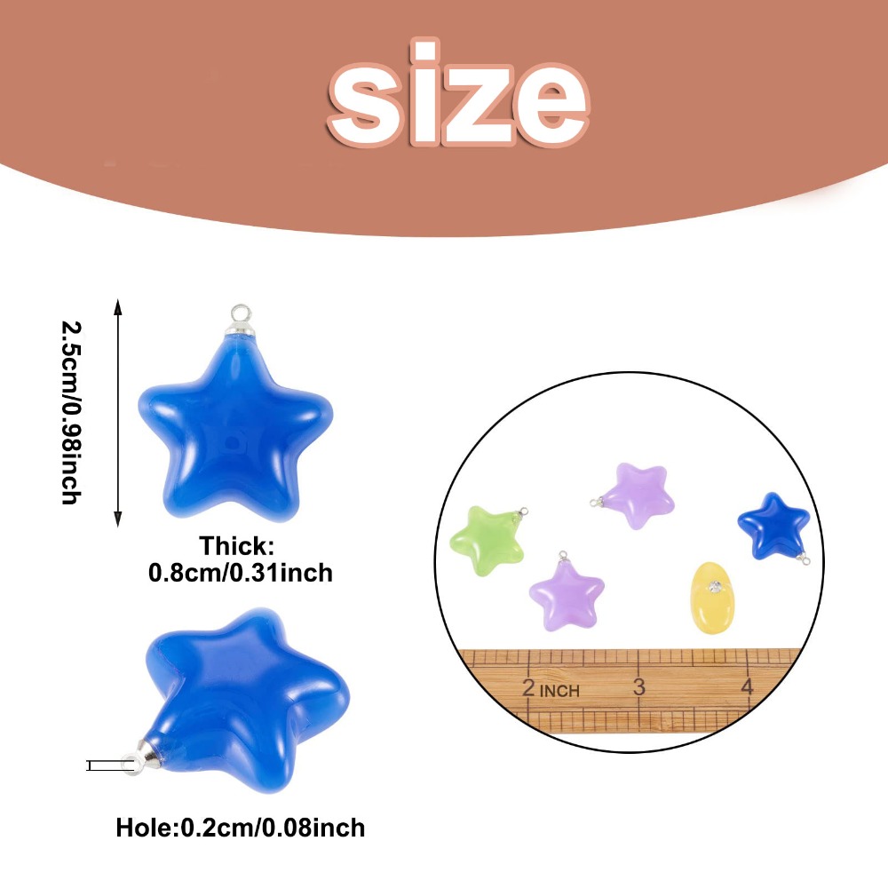 6/24/40 pezzi Ciondolo stella  - Moon Star Earrings recensione e prezzo