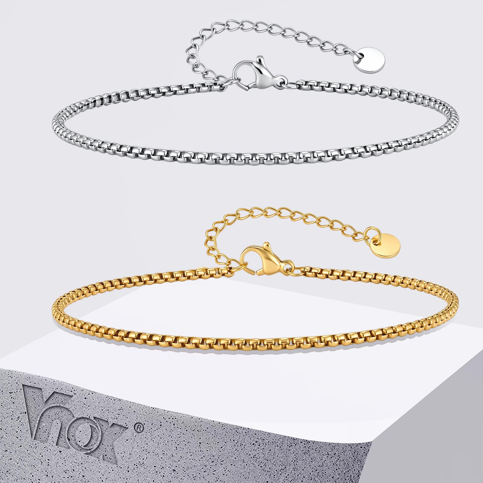 Cavigliera Vnox con catena a m - Jc Jewelry & Watches recensione e prezzo