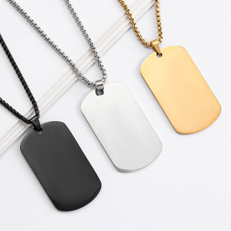 HNSP Collana con ciondolo a fo - Mens Dog Tag Necklace recensione e prezzo