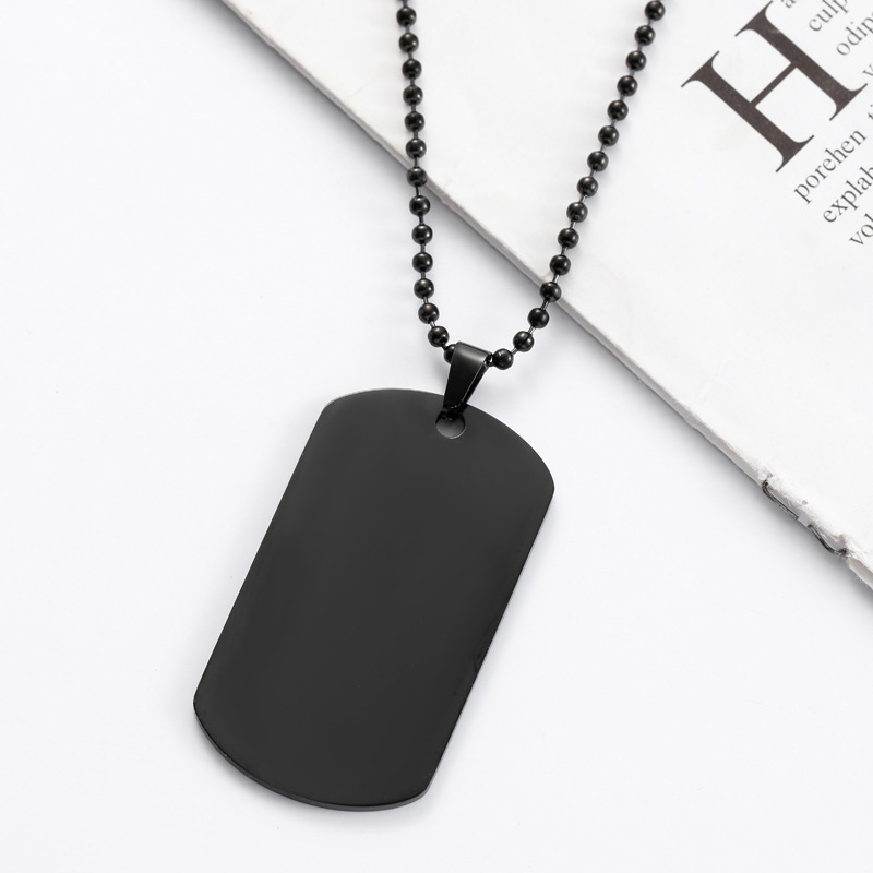 HNSP Collana con ciondolo a fo - Mens Dog Tag Necklace recensione e prezzo
