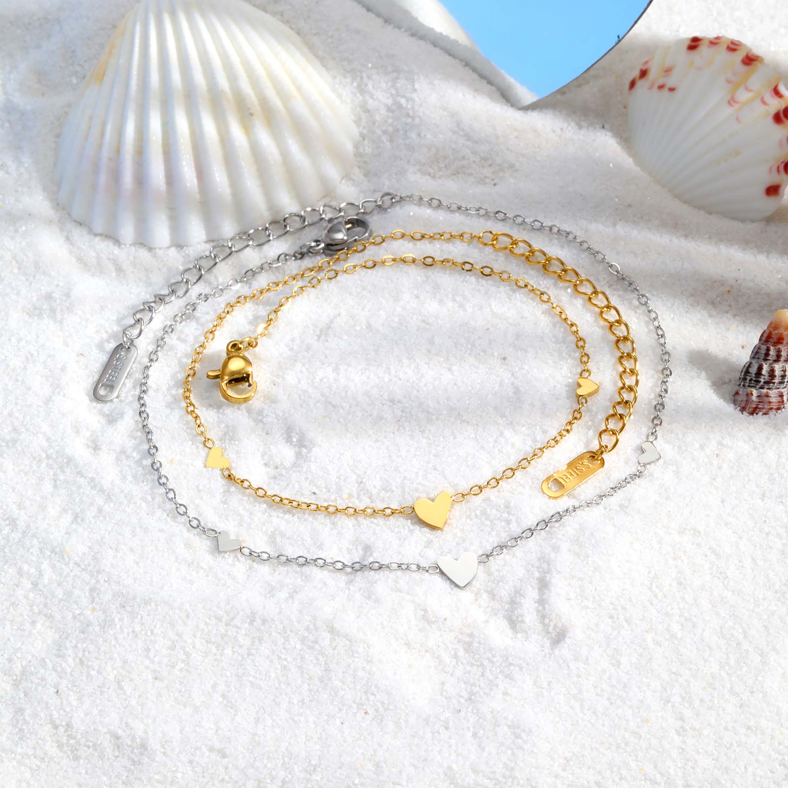 Cavigliere a forma di cuore in - Jc Jewelry & Watches recensione e prezzo