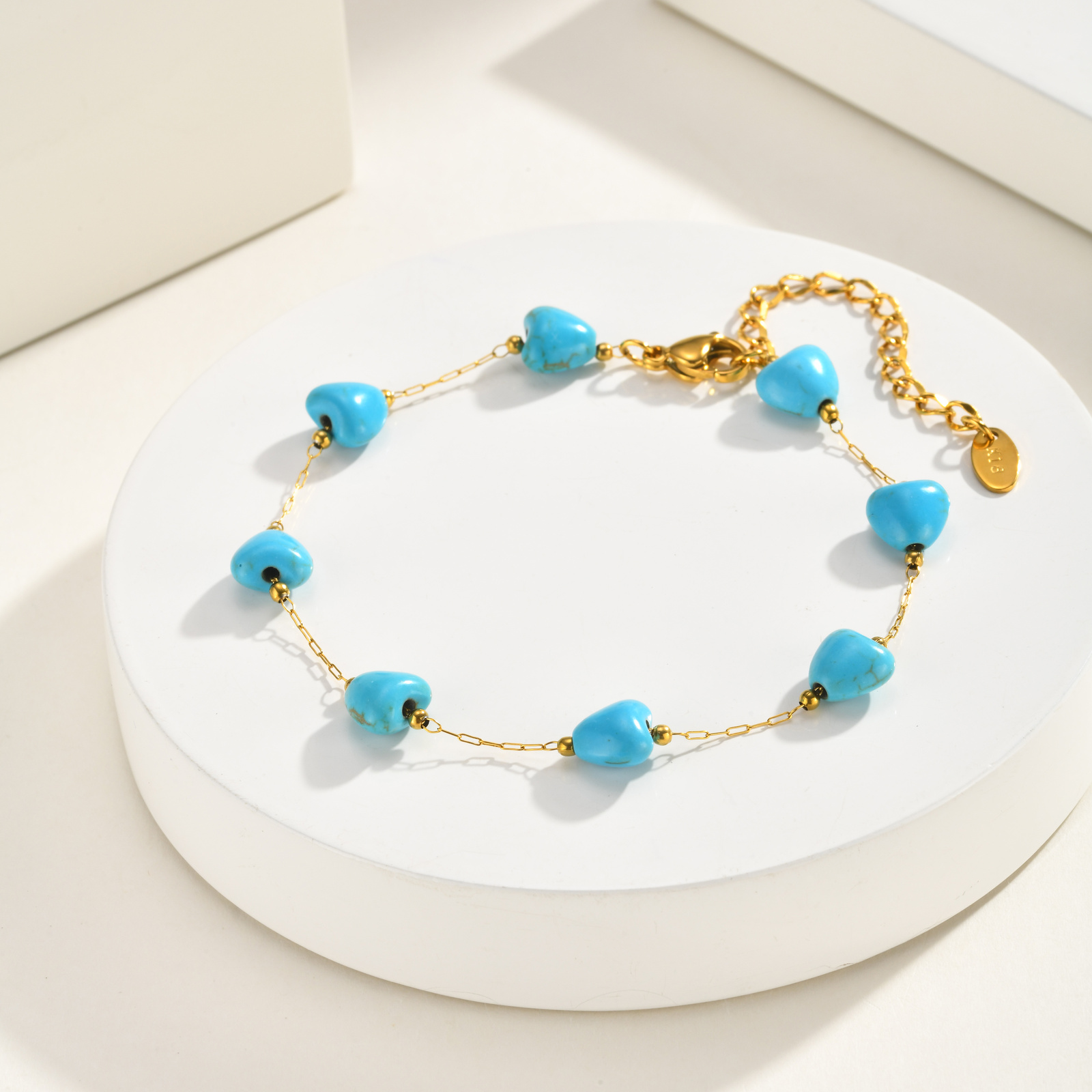 Cavigliera a Cuore Turchese, C - Jc Jewelry & Watches recensione e prezzo