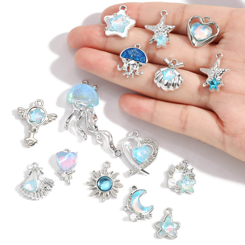 10 Pezzi Ciondoli in Lega Plac - Moon Star Earrings recensione e prezzo