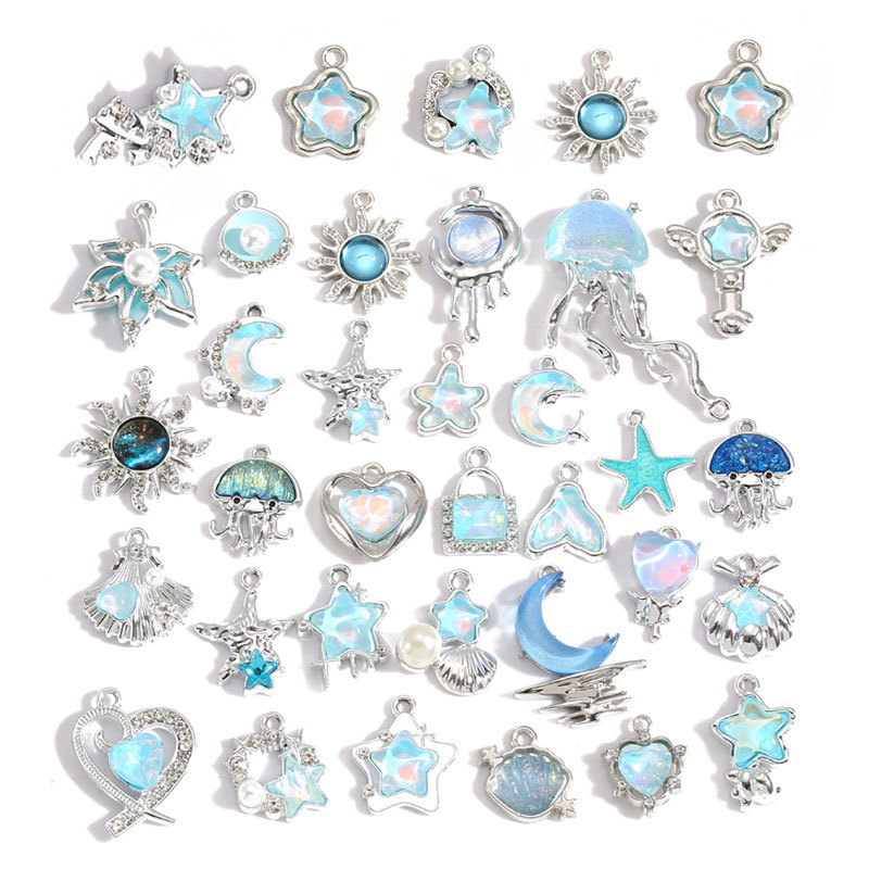 10 Pezzi Ciondoli in Lega Plac - Moon Star Earrings recensione e prezzo