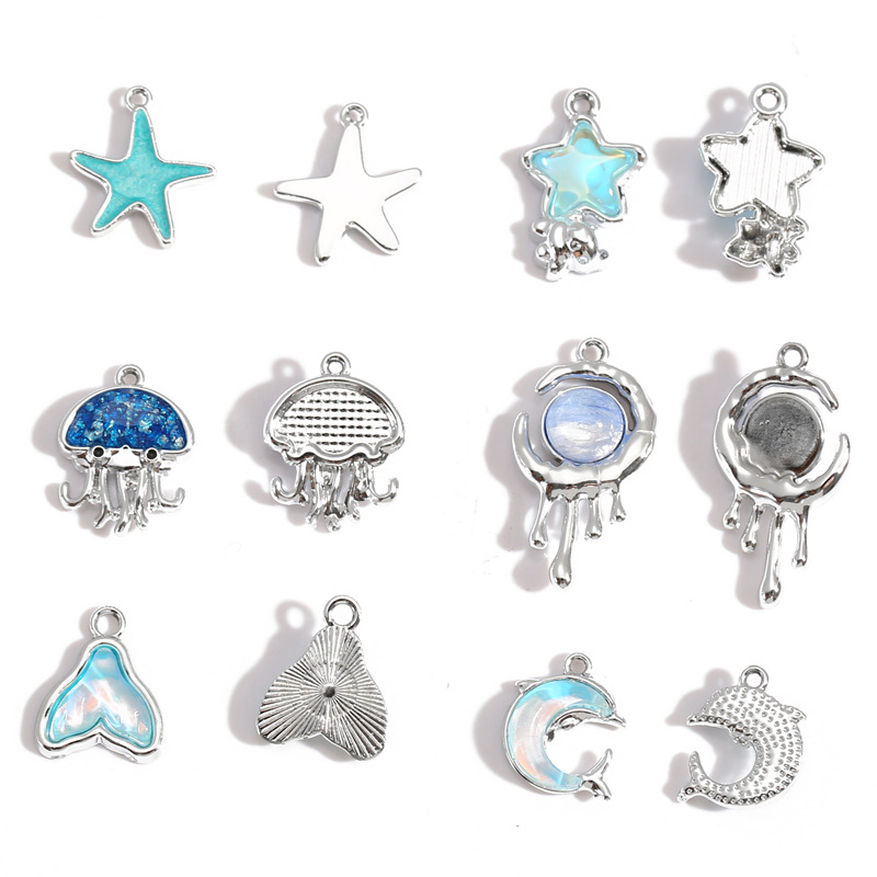10 Pezzi Ciondoli in Lega Plac - Moon Star Earrings recensione e prezzo