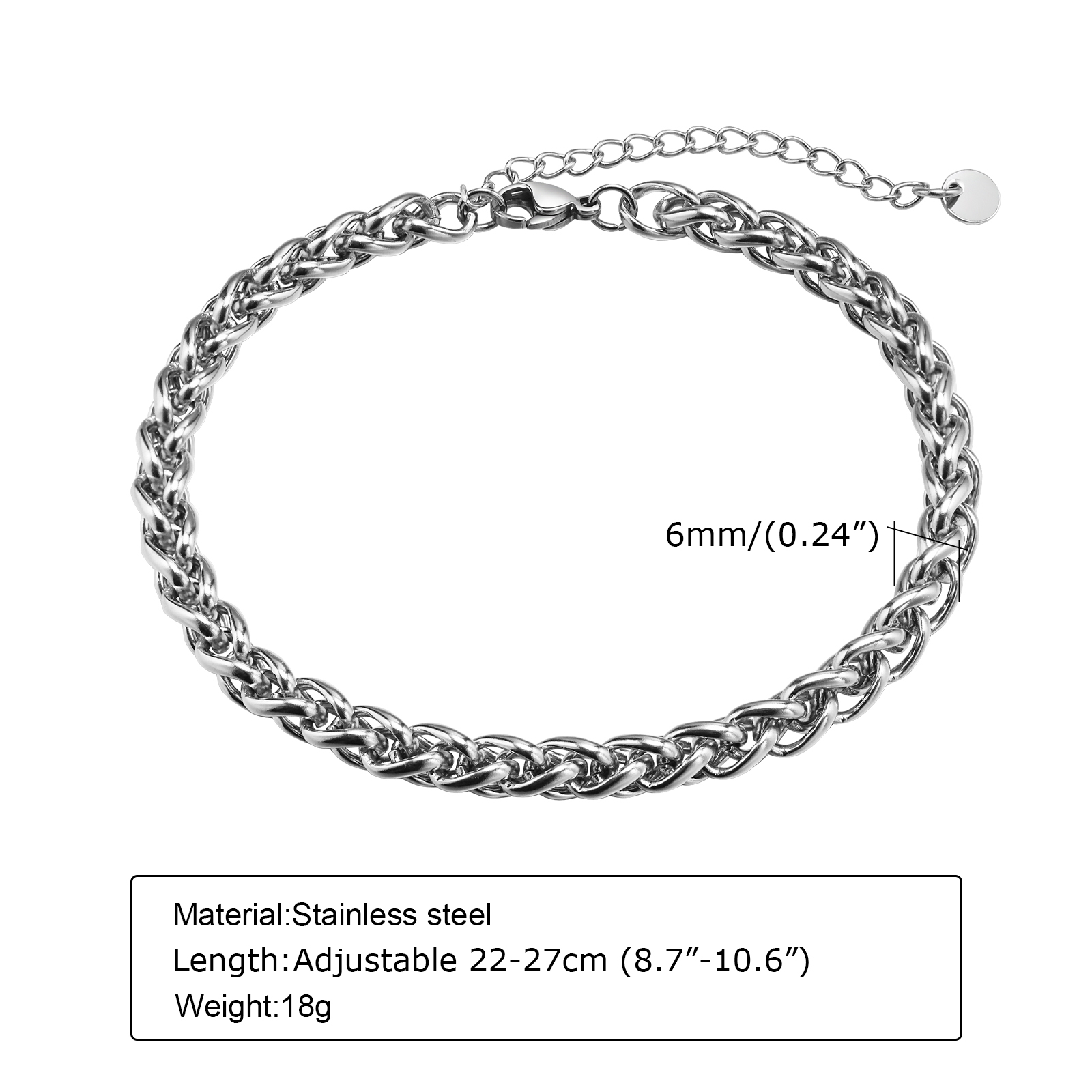 Vnox Cavigliere a catena cuban - Jc Jewelry & Watches recensione e prezzo