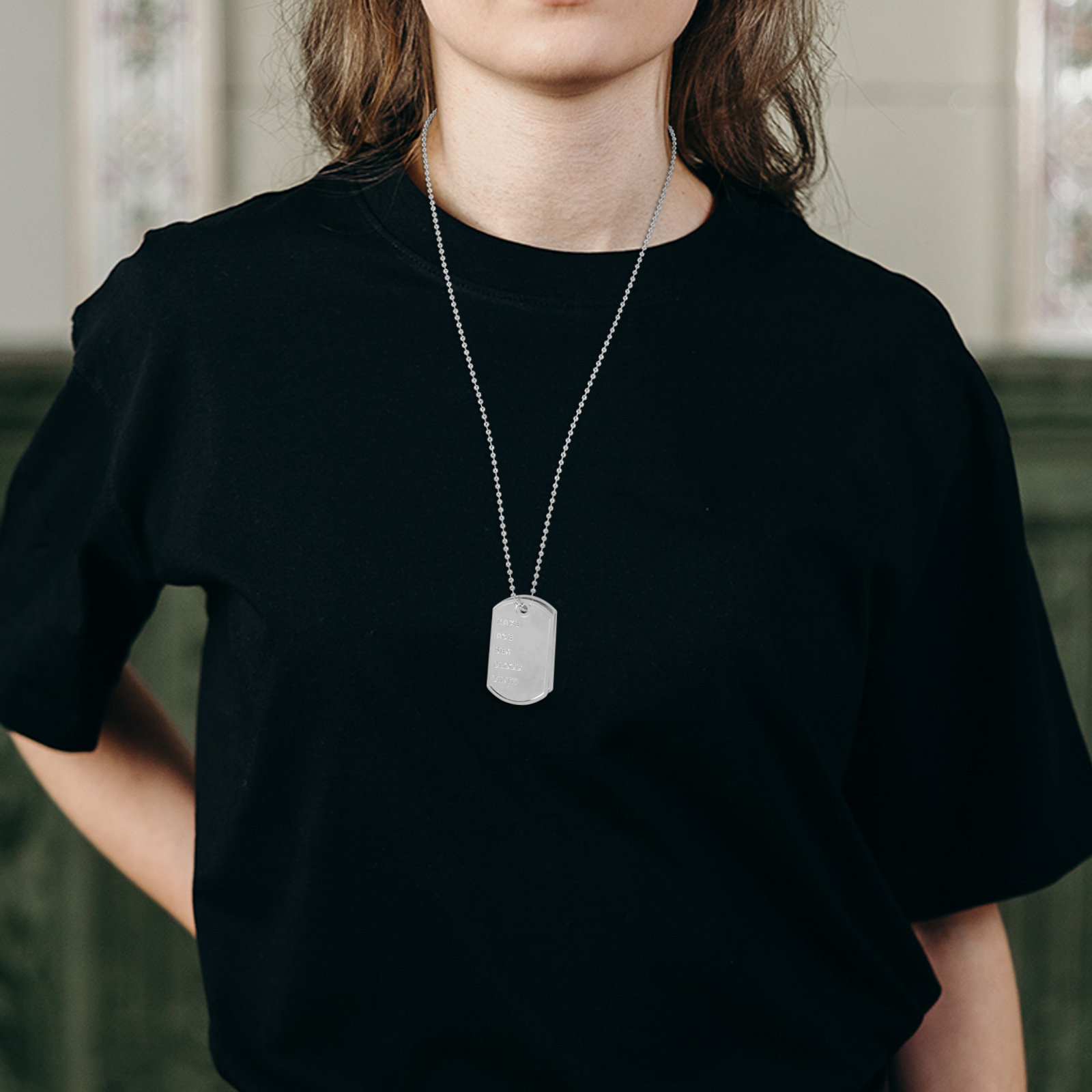 Set di Collane con Targhetta M - Mens Dog Tag Necklace recensione e prezzo