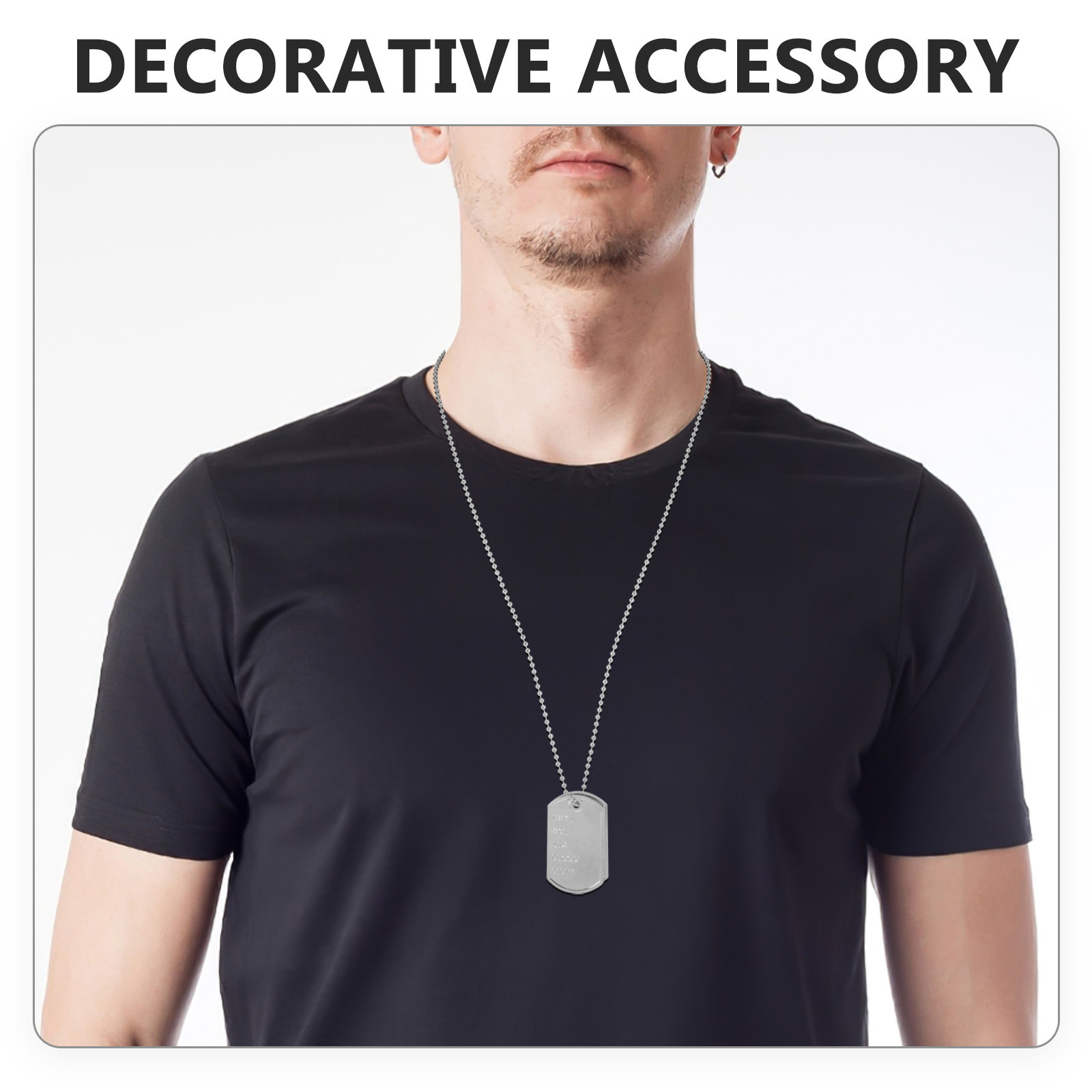 Set di Collane con Targhetta M - Mens Dog Tag Necklace recensione e prezzo
