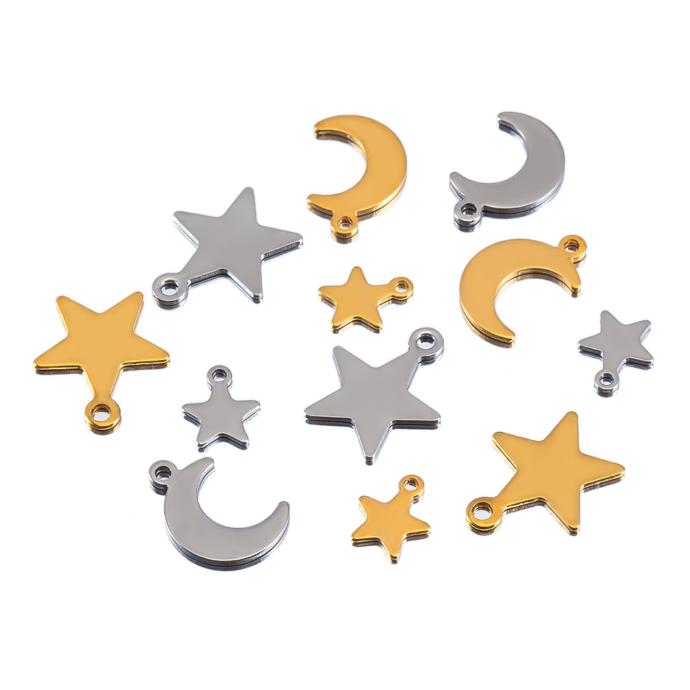 Ciondolo per collana con stell - Moon Star Earrings recensione e prezzo