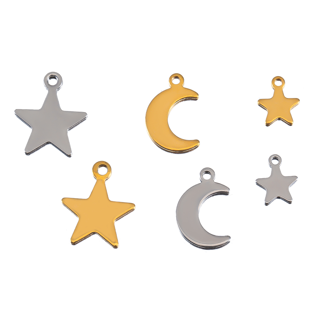 Ciondolo per collana con stell - Moon Star Earrings recensione e prezzo