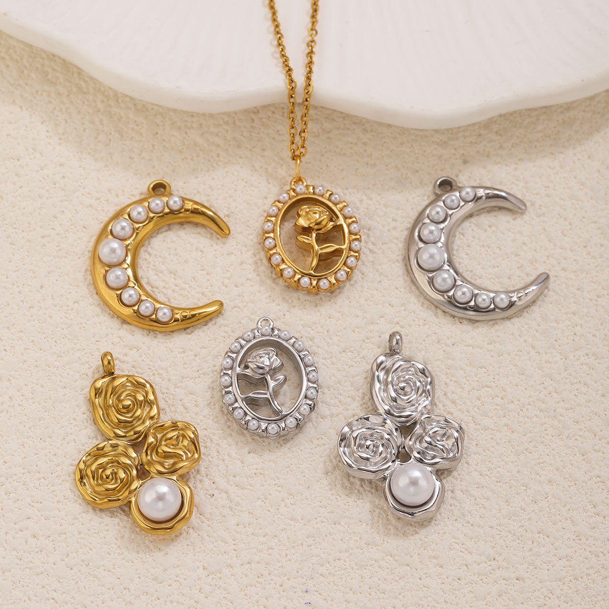 5 Pezzi Ciondoli a Forma di Lu - Moon Star Earrings recensione e prezzo