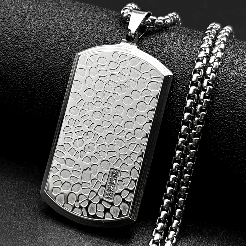 Collana con ciondolo targhetta - Mens Dog Tag Necklace recensione e prezzo