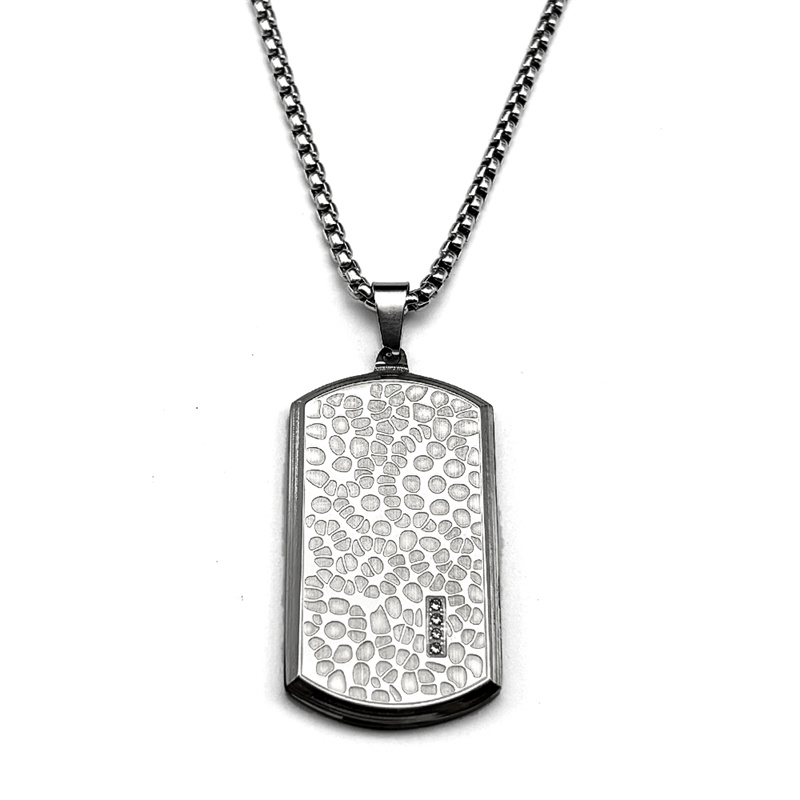 Collana con ciondolo targhetta - Mens Dog Tag Necklace recensione e prezzo