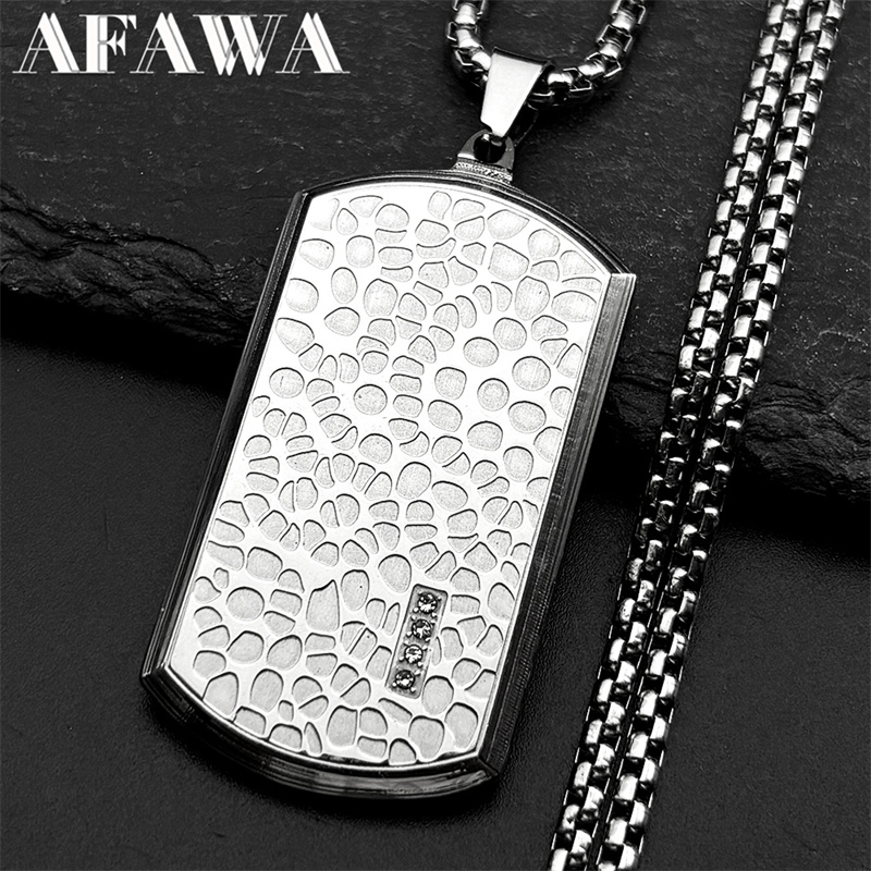 Collana con ciondolo targhetta - Mens Dog Tag Necklace recensione e prezzo