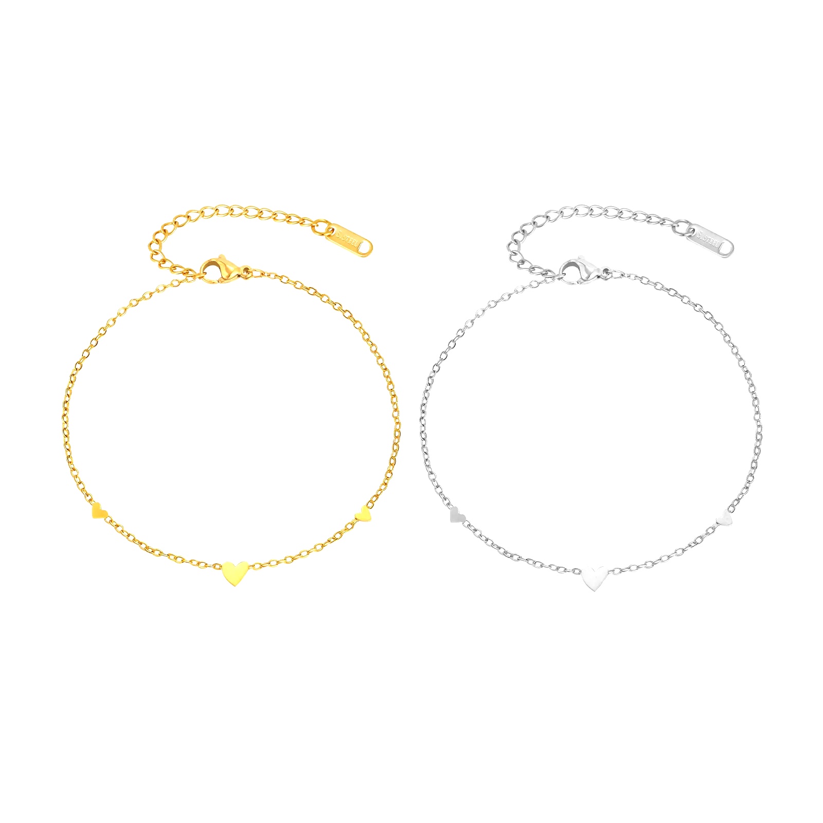 Cavigliere a Cuore in Acciaio  - Jc Jewelry & Watches recensione e prezzo