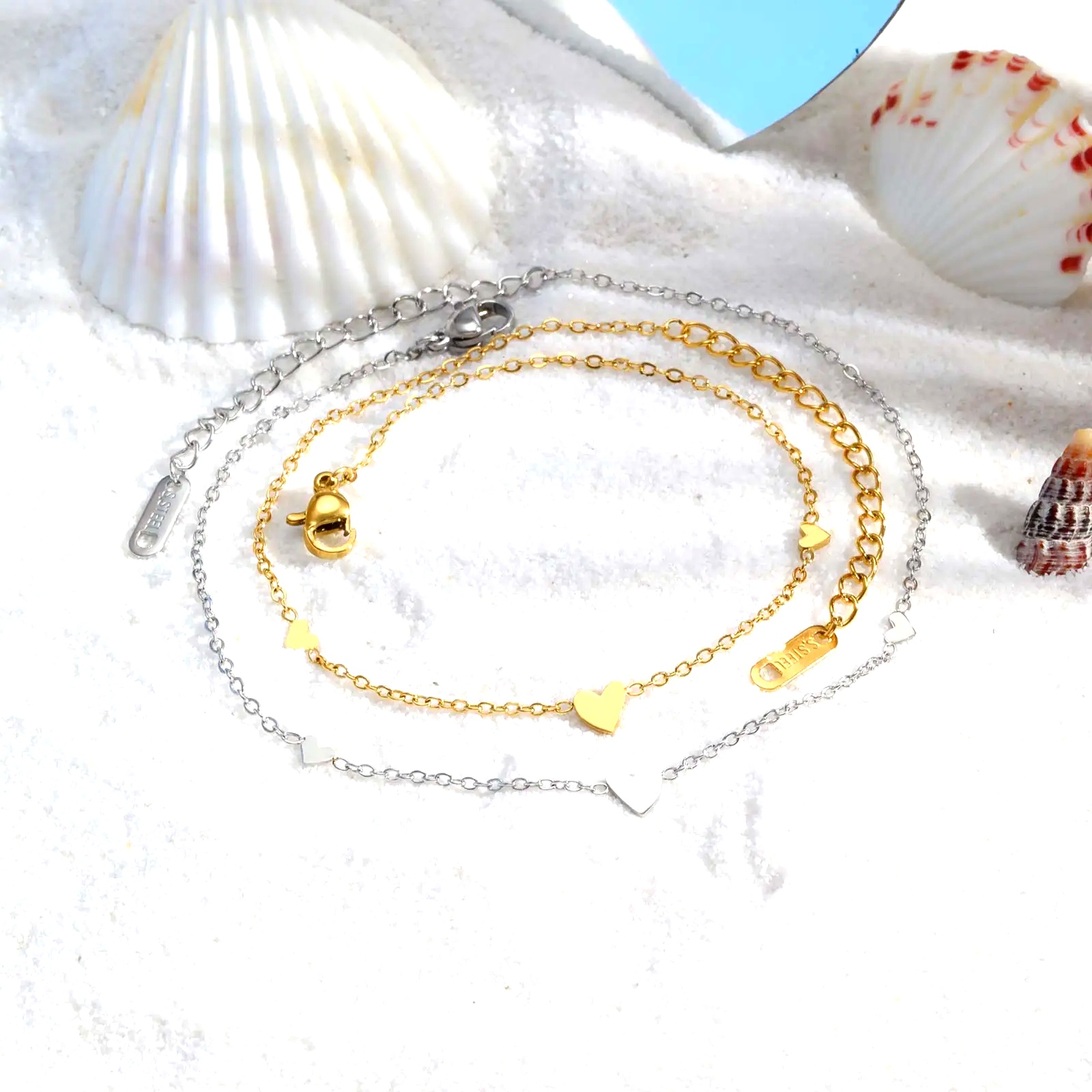 Cavigliere a Cuore in Acciaio  - Jc Jewelry & Watches recensione e prezzo