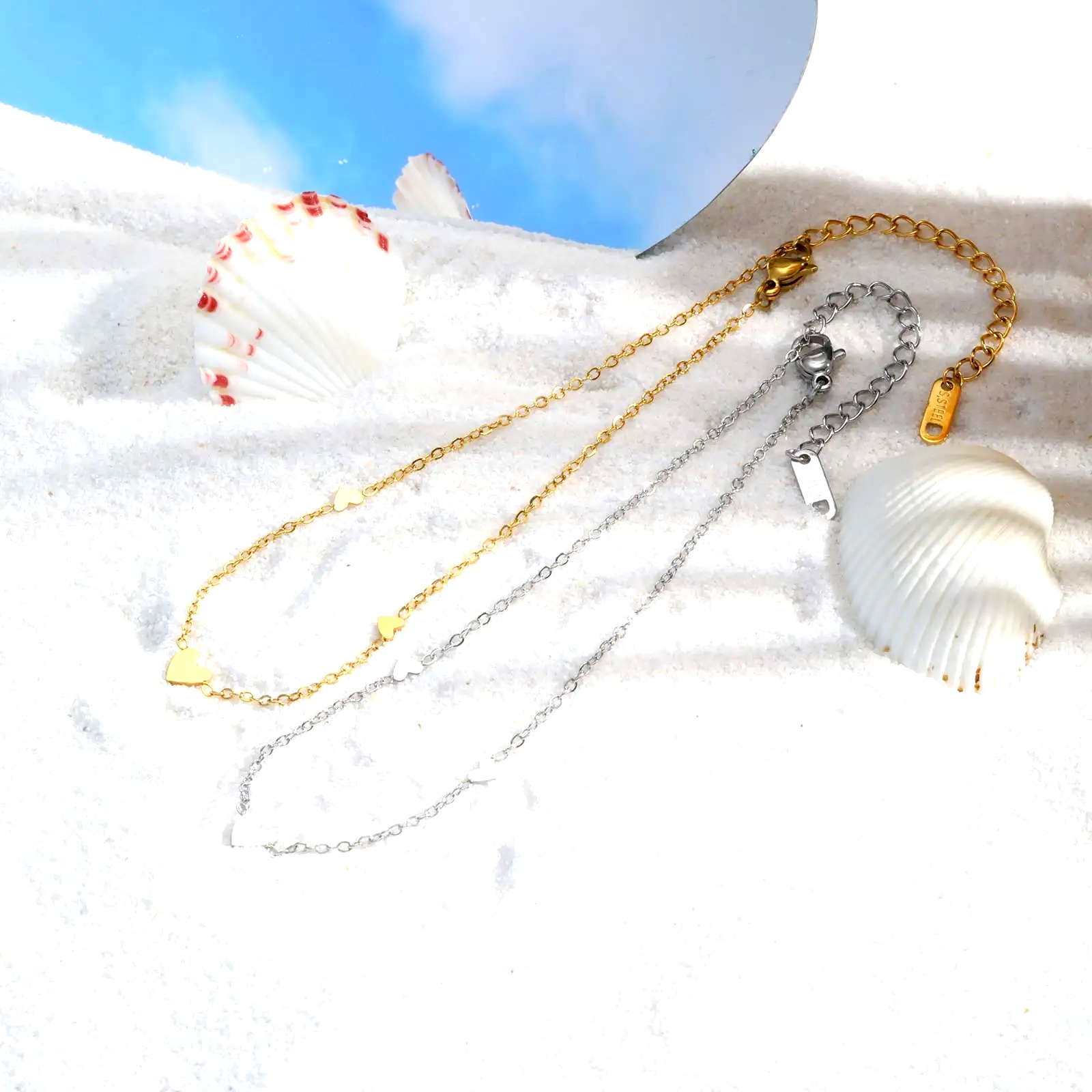 Cavigliere a Cuore in Acciaio  - Jc Jewelry & Watches recensione e prezzo
