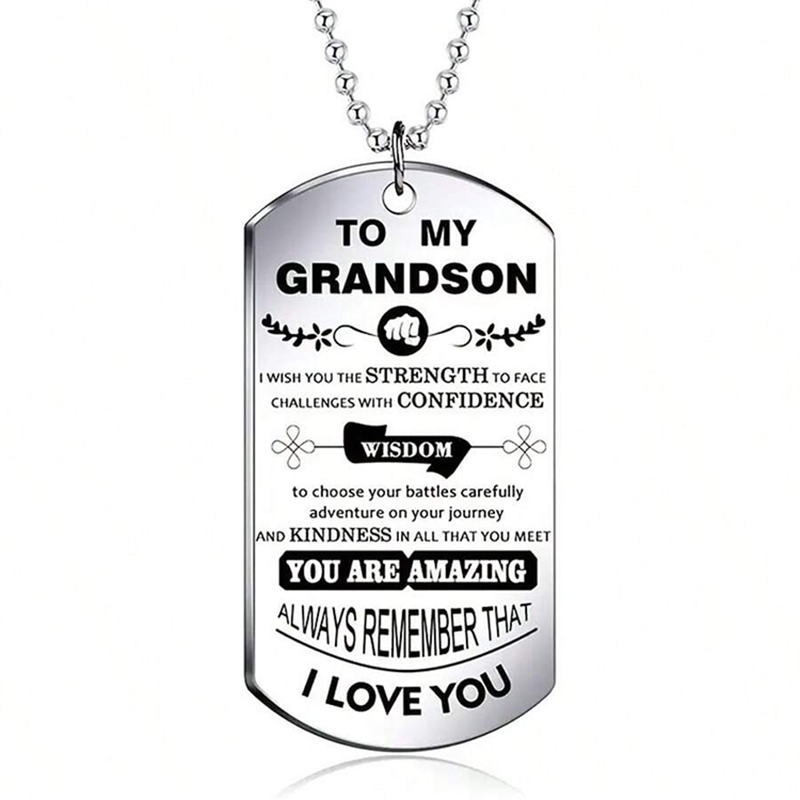 Per mio nipote Collana ispirat - Mens Dog Tag Necklace recensione e prezzo
