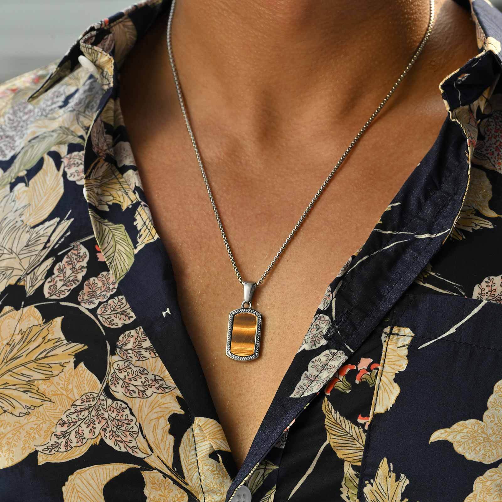 Vnox Collana con ciondolo in p - Mens Dog Tag Necklace recensione e prezzo