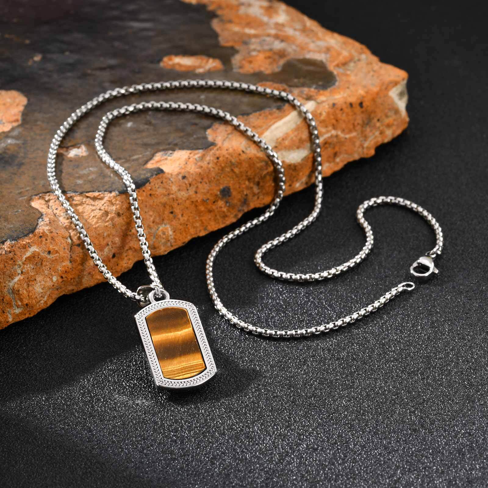 Vnox Collana con ciondolo in p - Mens Dog Tag Necklace recensione e prezzo